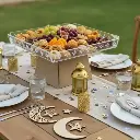 Support apperitif acrylique 23.5*23.5*15 cm