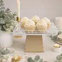 Support apperitif acrylique 23.5*23.5*8 cm