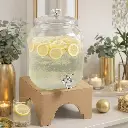 Distributeur boisson support simili 19.5*19.5*12.5 cm