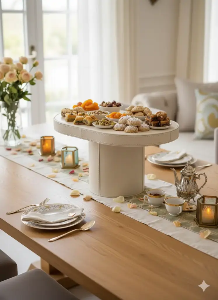 Support ovale sur pied simili 34.5*25*17 cm