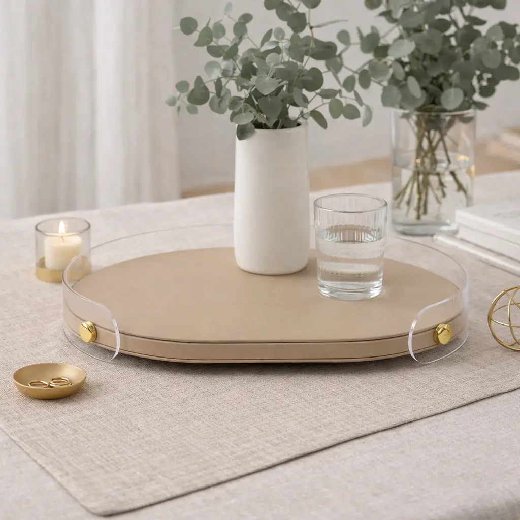 Plateau ovale simili 41*30*4.5 cm