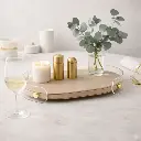 Plateau ovale simili 36*25*4.5 cm