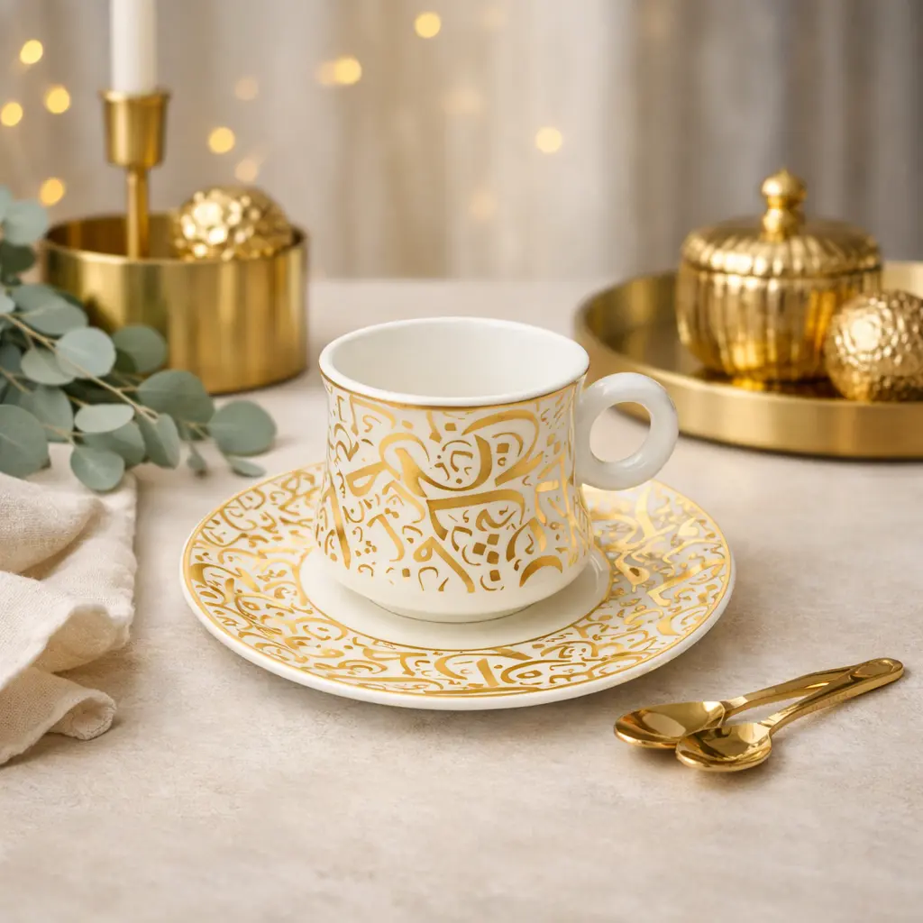 Tasse Eid avec sous-tasse collection Farah