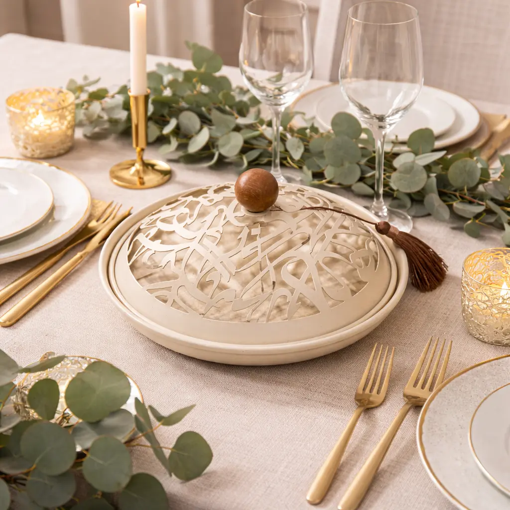 presentoir a cloche metal arabic Φ30*15