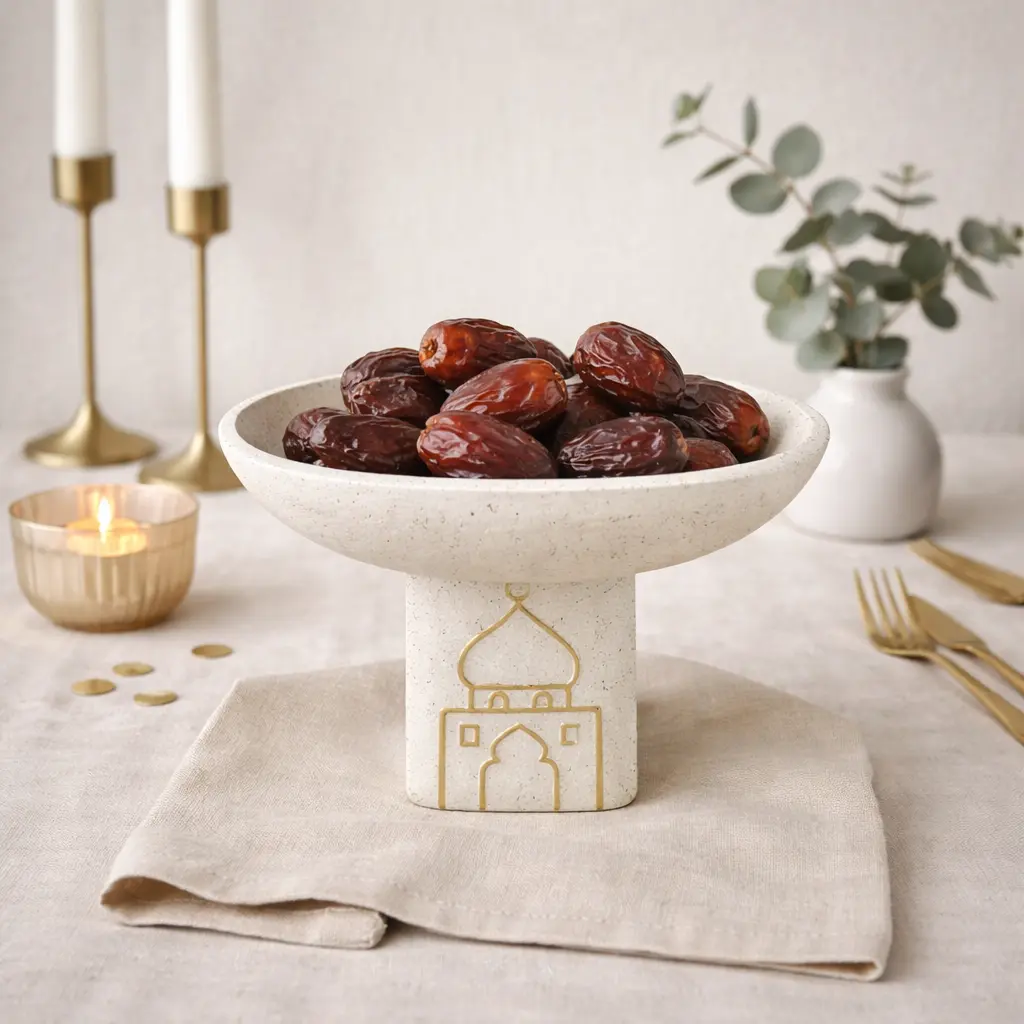 coupelle resine mosquee dorée  20*20*13