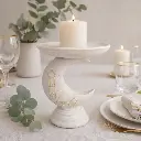 coupelle lune resine motif mosquee 18.5*18.5*22