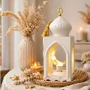 Lanterne led lune beige - Kima