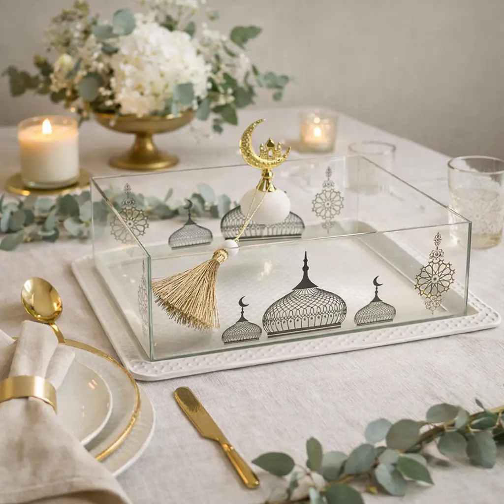 Plateau a cloche orientale 38*27*19.5cm - Noria