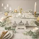 Support apperitif sur pied  cloche orientale 27*13*23.5cm - Assia