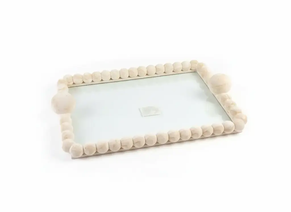 Plateau bubble marbre 26*36 - Tayan