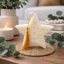 Bougie eid etoile ajourée 12.5*12.5*3CM 