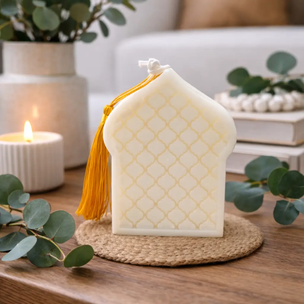 bougie eid mosquee arabesque 8.5*10*2.5CM