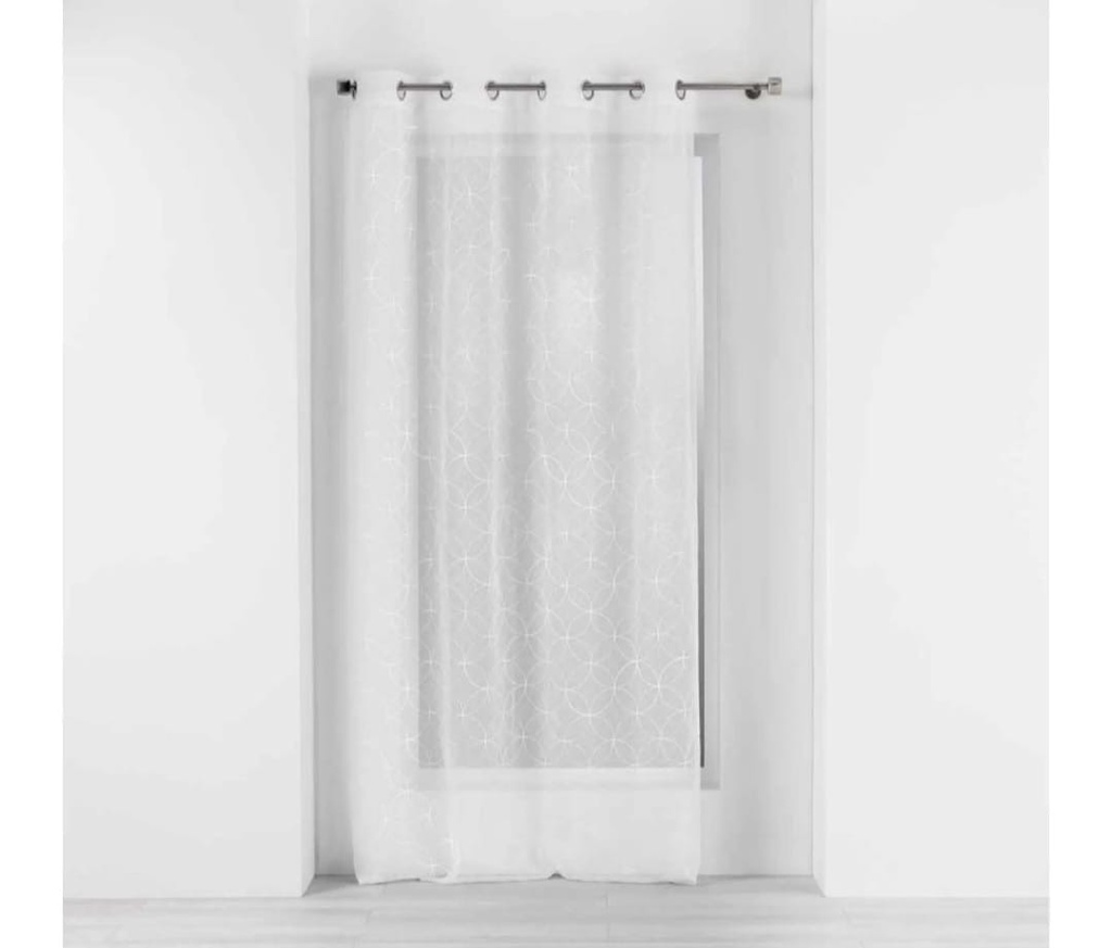 Panneau a oeillets 140 x 240 cm voile tisse carlin lin