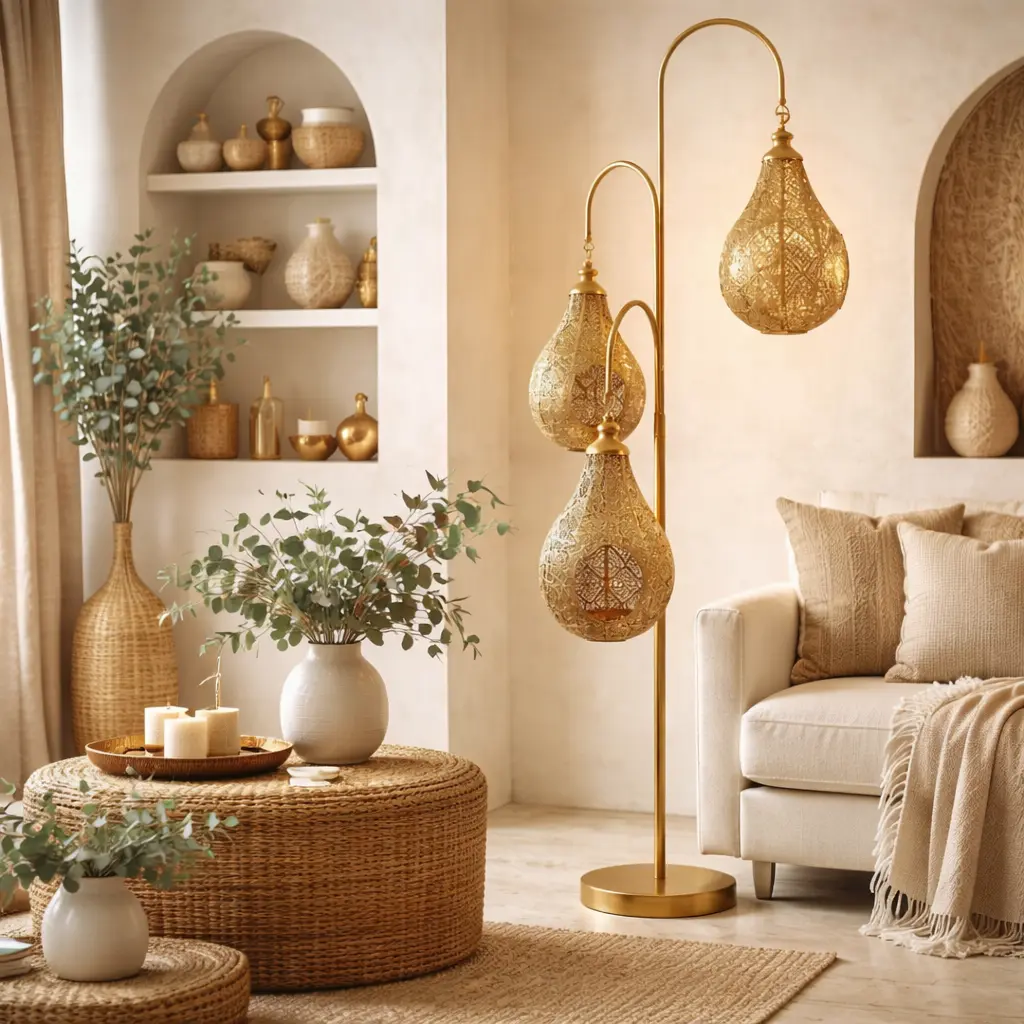 lanterne sur pied 3 branches