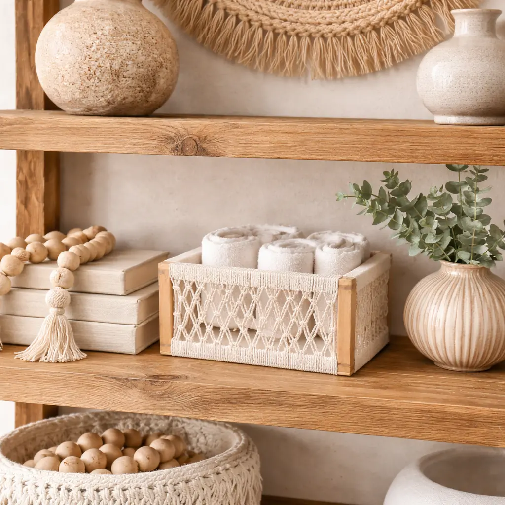 Petit panier macramé