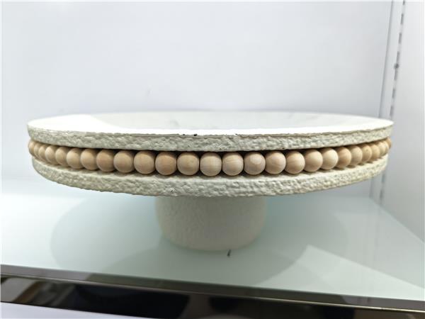 Présentoir pierre et perles ⌀ 34  x 13 cm