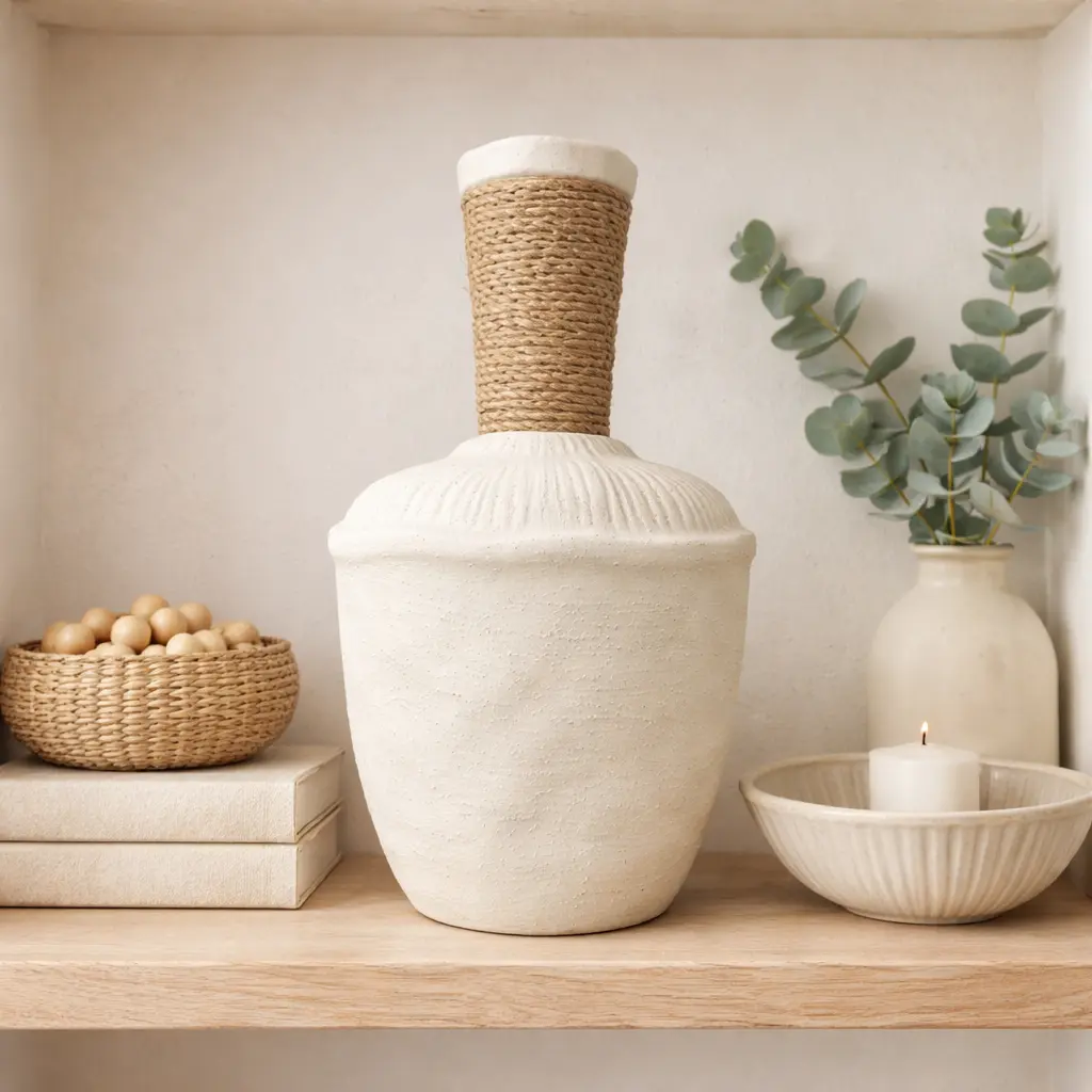 Vase Bouteille avec corde