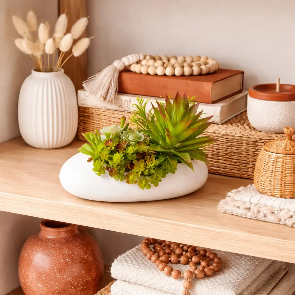 Plante artificielle succulentes pot Tina