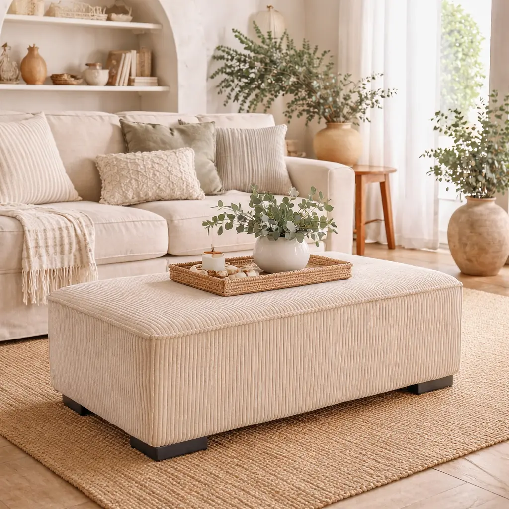 Pouf "Julian" Beige