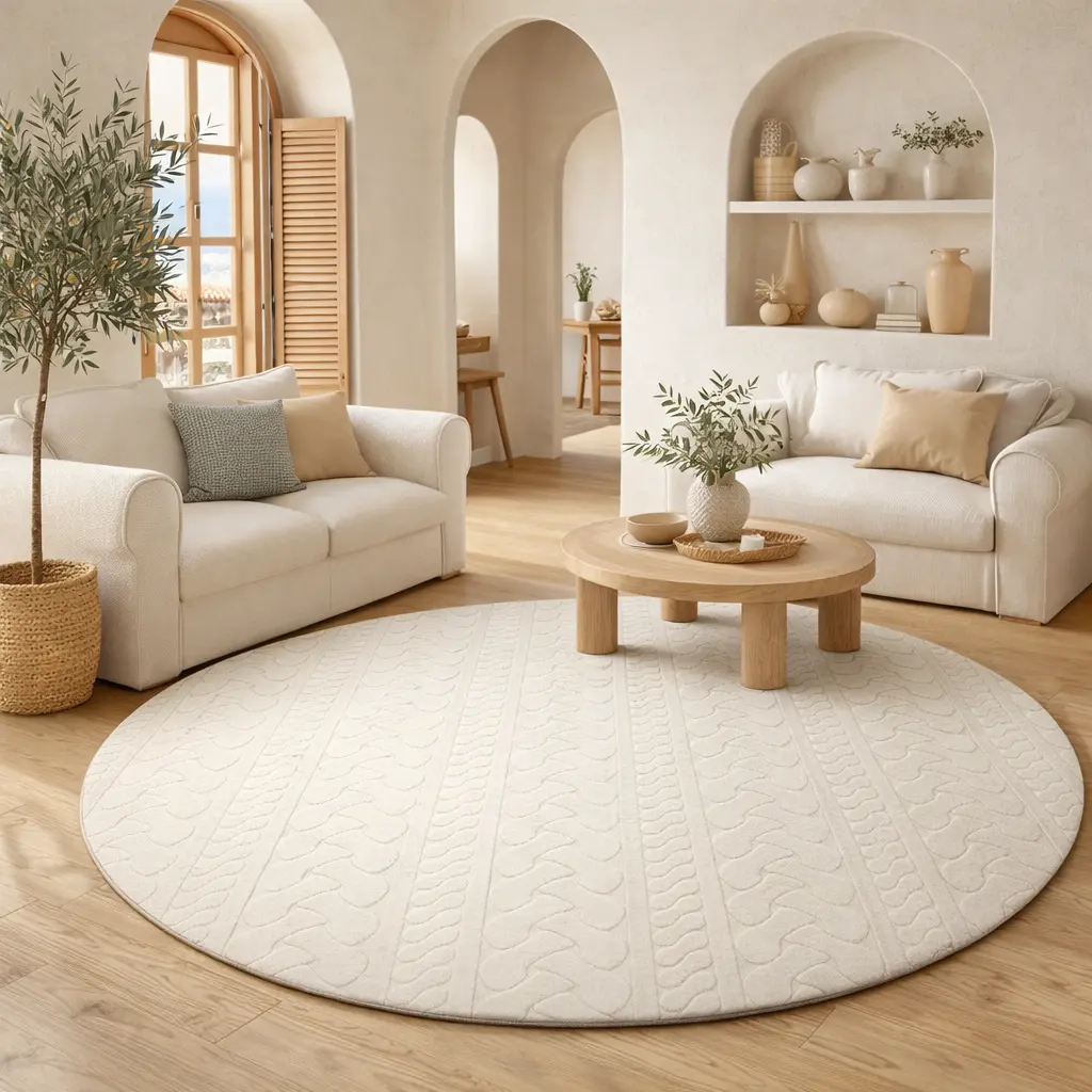 Tapis 160cm rond - "ARONA"