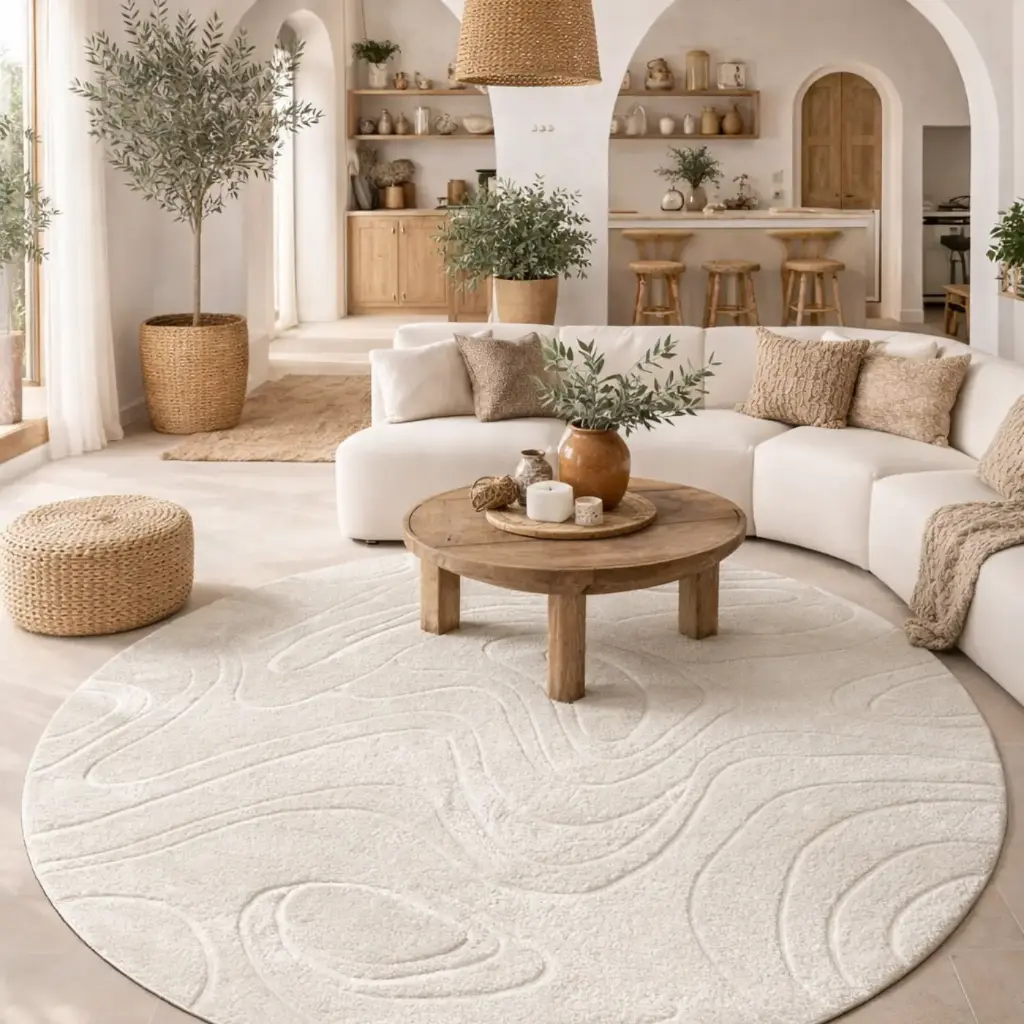 Tapis 160cm rond - "MALAGA"