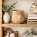 Panier Moyen avec perles  22 x 33 cm 