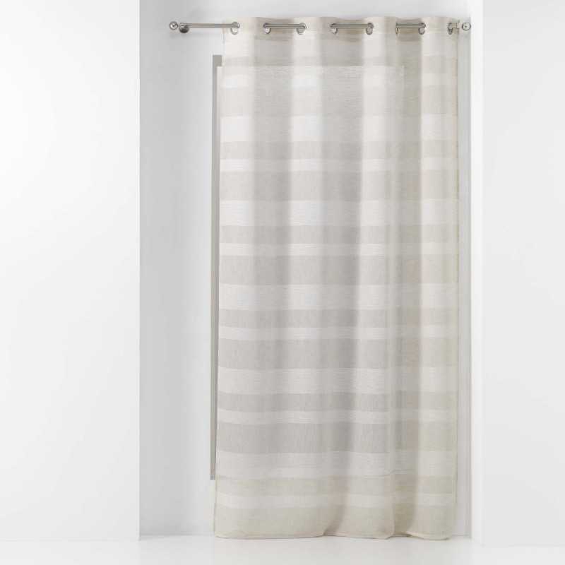 Panneau a oeillets 140 x 280 cm tisse bayadere palerma naturel