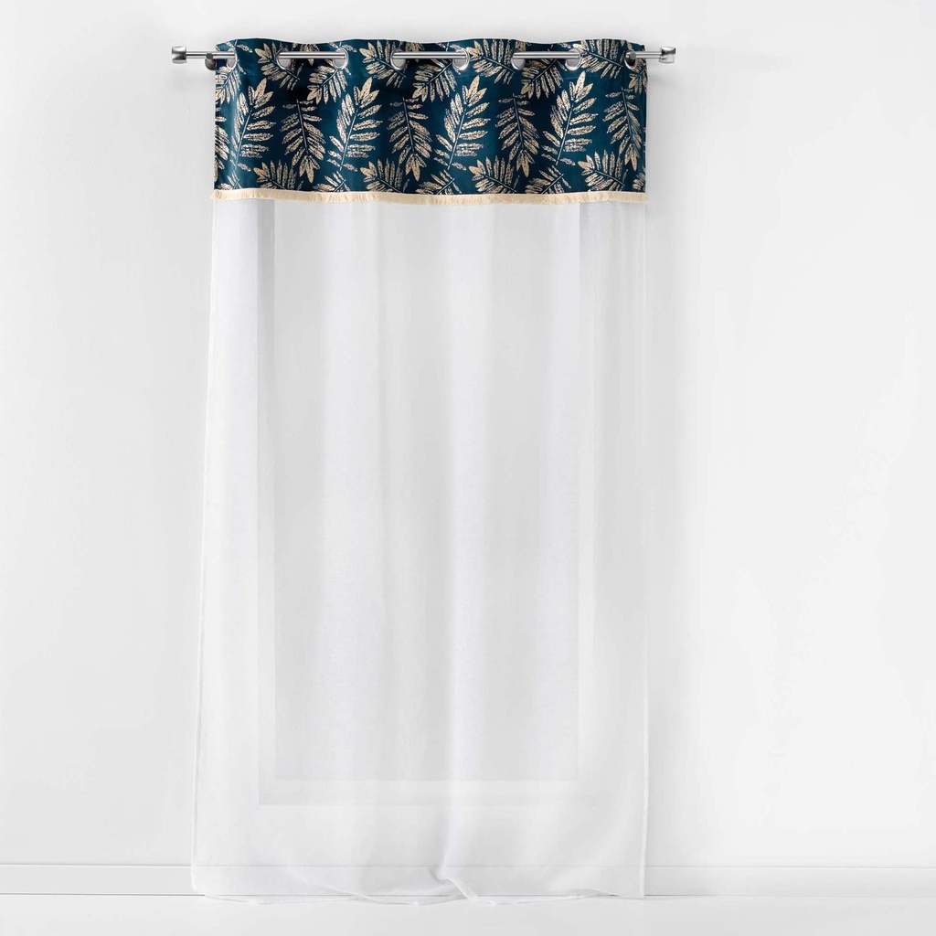 Pao 140 x 240 cm voile sable+top imp. or+frange ad