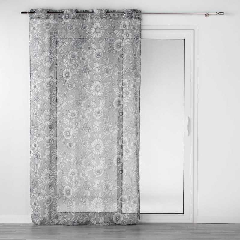 Panneau a oeillets 140x240 cm voile sable imp milady gris