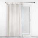 Panneau a oeillets bois 140 x 240 cm voile tisse minalisa lin