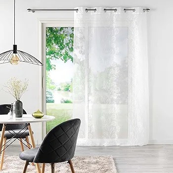 Panneau a nouettes 140 x 240 cm effet lin tisse norine