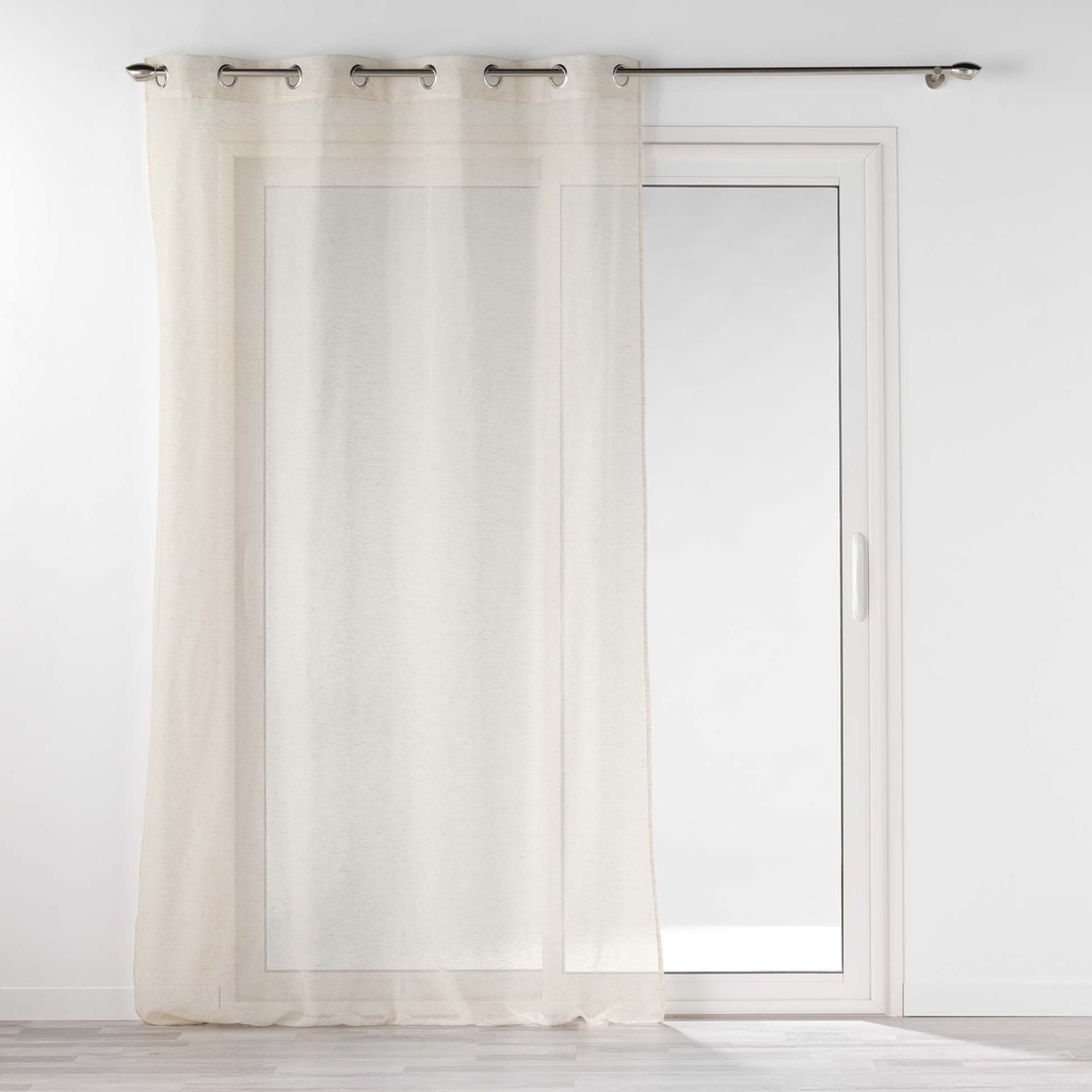 Panneau a oeillets 140 x 240 cm effet lin tisse norine