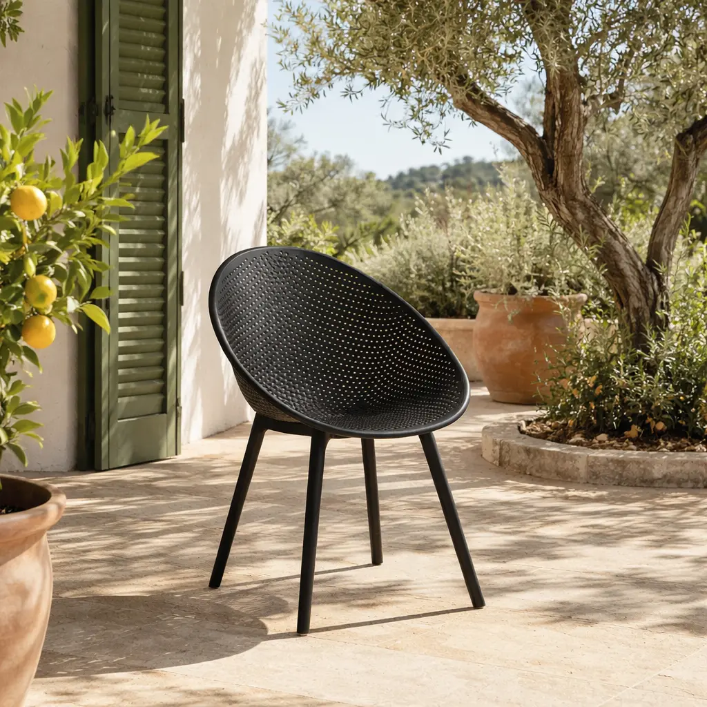 Chaise 70*61*68 cm - YAEL Noir
