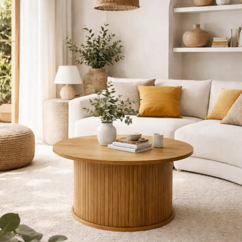 Table basse "Léandre" Ø90*55 cm - Kit