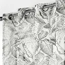 Panneau a oeillets 140 x 280 cm voile sable imprime cabana naturel