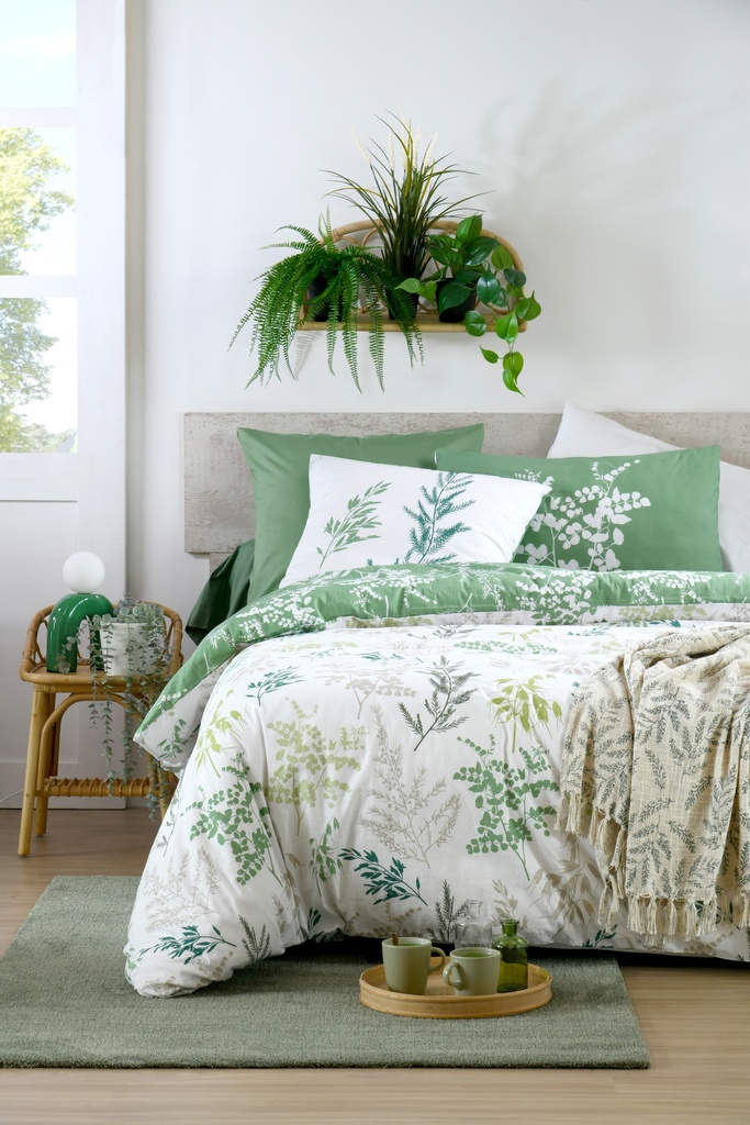 Housse de couette sylvana vert 240x220 cm