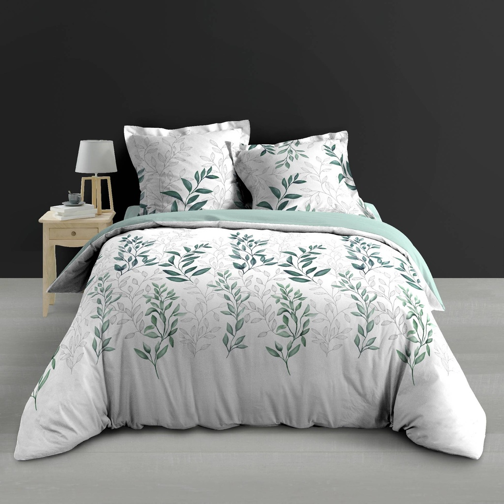 Parure 3 p. 240 x 220 cm percale imp. 78 fils allover wendy