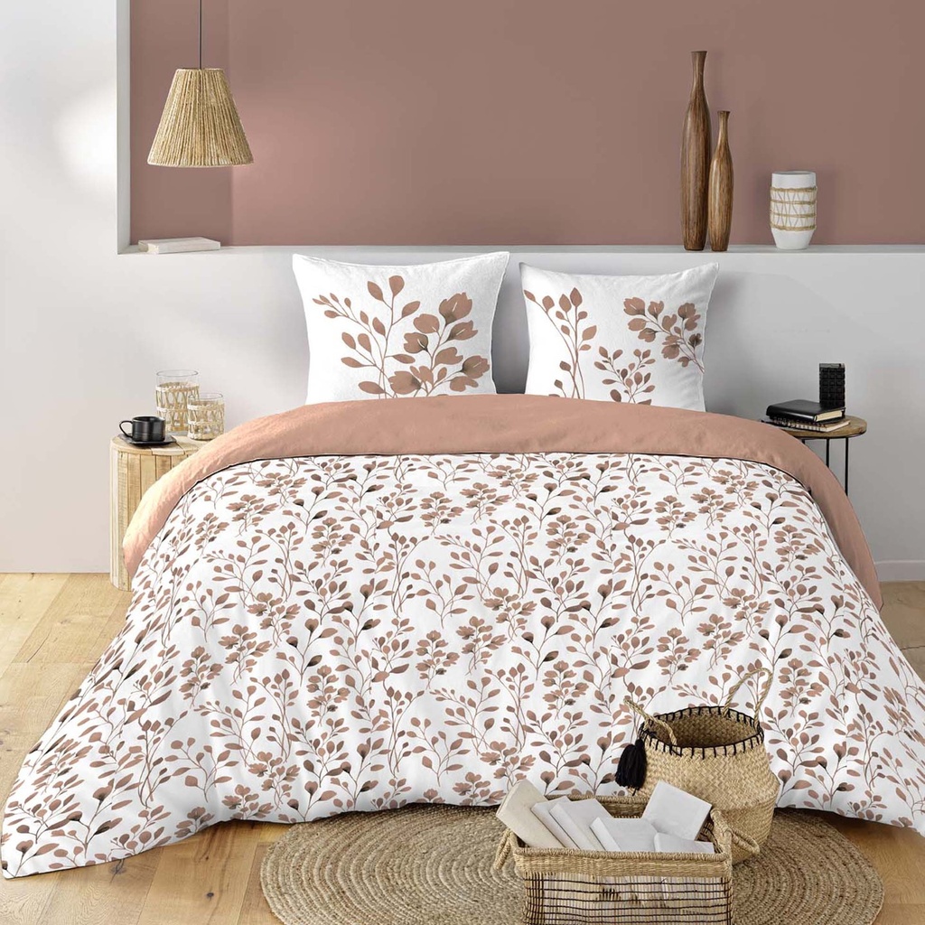Parure 3 p. 240 x 220 cm imprime 57 fils allover maiwen mocha