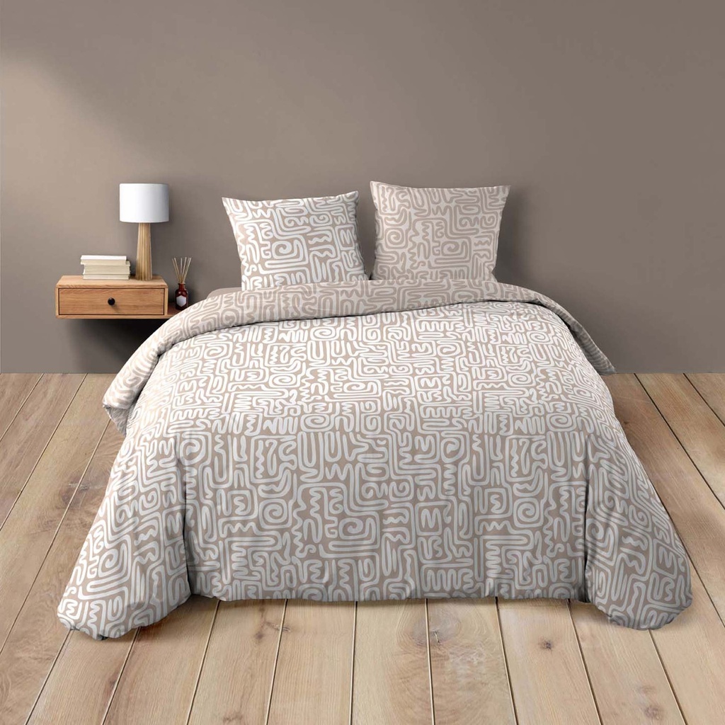 Parure 3 p. 240 x 220 cm imprime 42 fils allover arcane