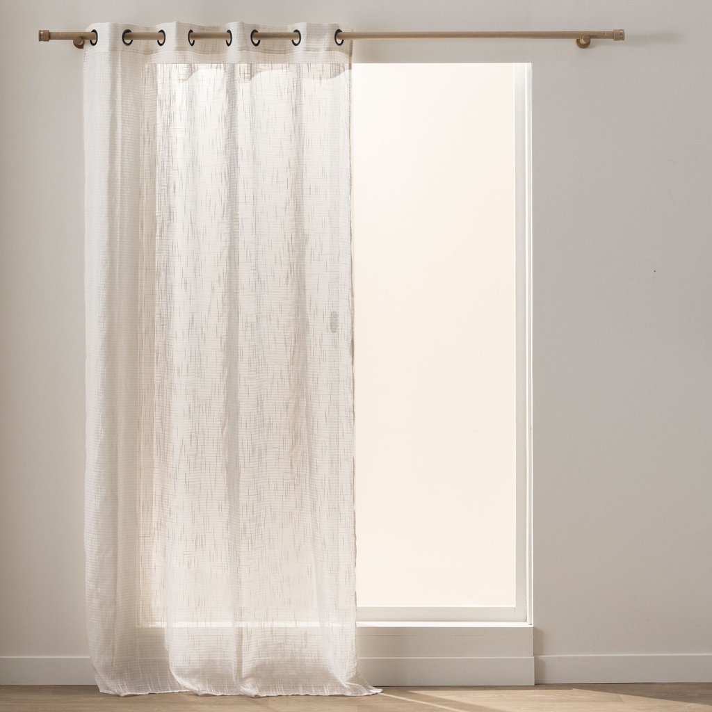 Panneau a oeillets 140 x 260 cm effet lin tisse sigma