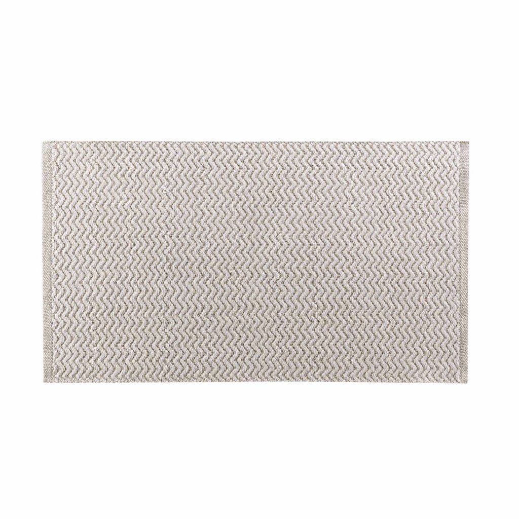 Tapis rectangle 50 x 80 cm coton/polyester tisse flavio