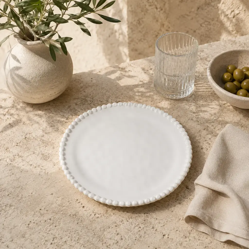 Assiette en céramique Ø25.5*2.5 cm - 2611