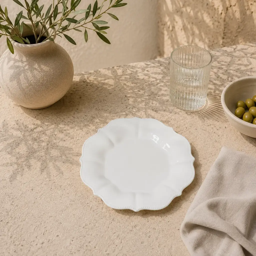 Assiette  en céramique 21.5*2.2- 2603