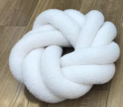 Coussin blanc cassé Ø30 cm - "POLLY"