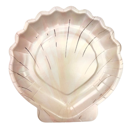 Assiettes forme coquillage x10