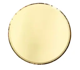 Lot de 10 assiettes rondes uni jaune