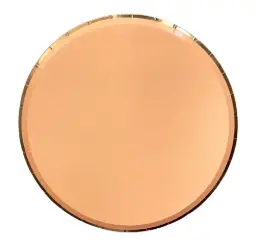 Lot de 10 assiettes rondes uni orange