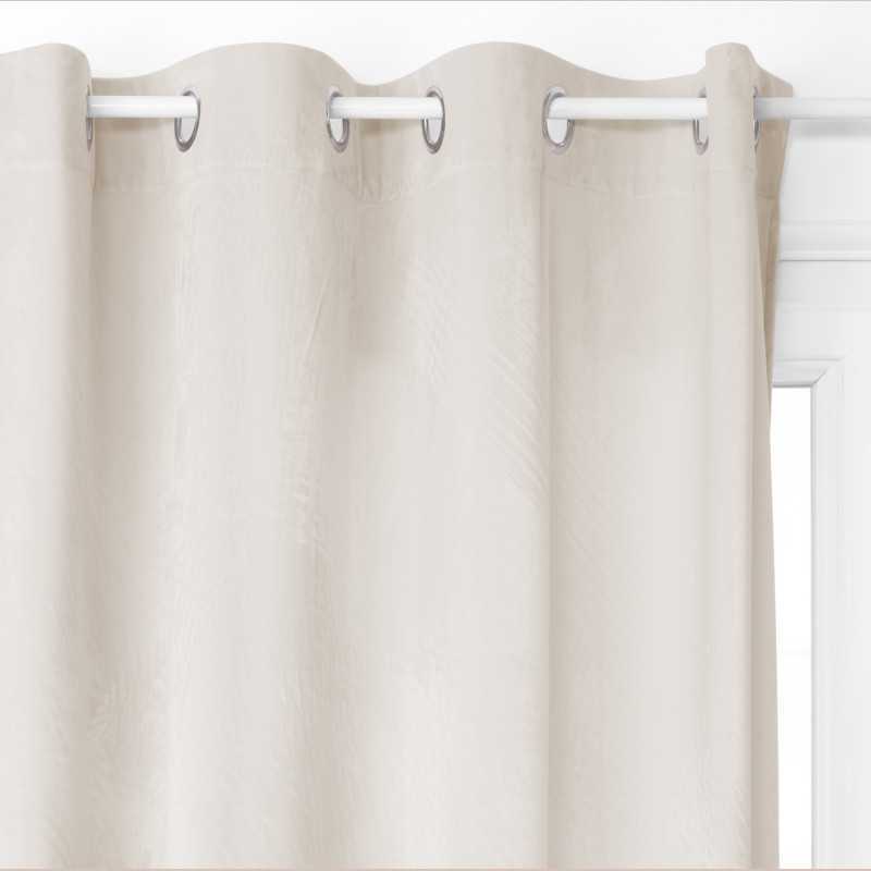 Rideau occultant vel ivoire 140x260