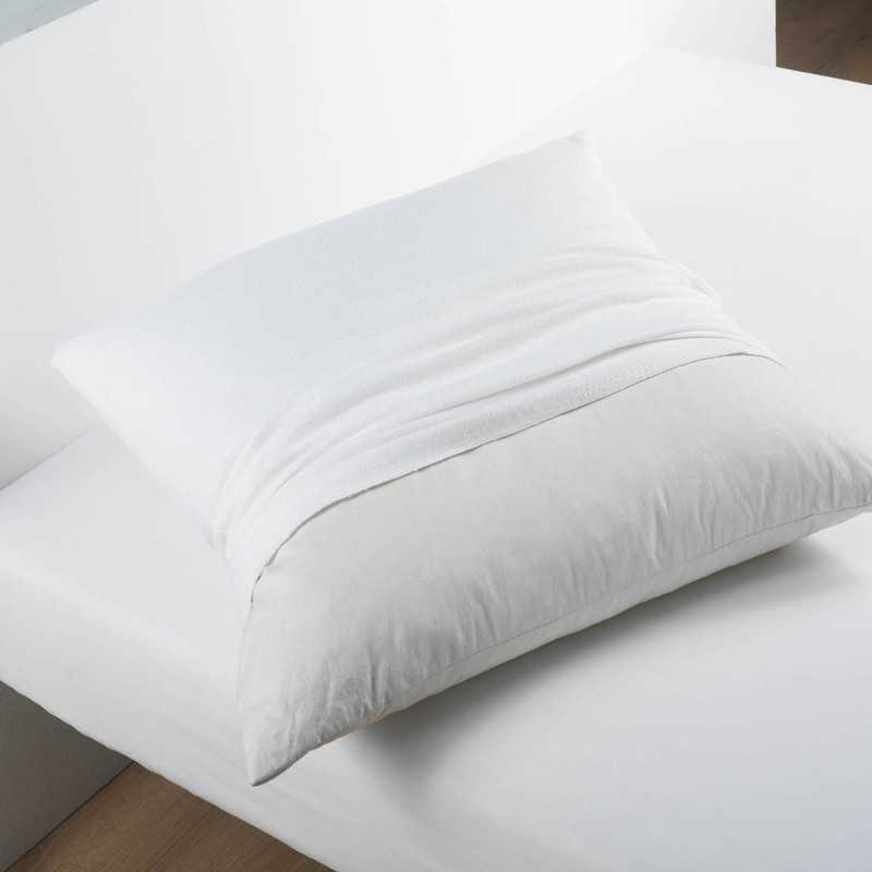 Protege oreiller 50 x 70 cm molleton molly blanc