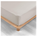 Drap housse 1 personne 90 x 190 cm percale uni 78 fils percaline lin